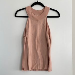 J.O.A Los Angeles Light Pink Turtleneck Tank